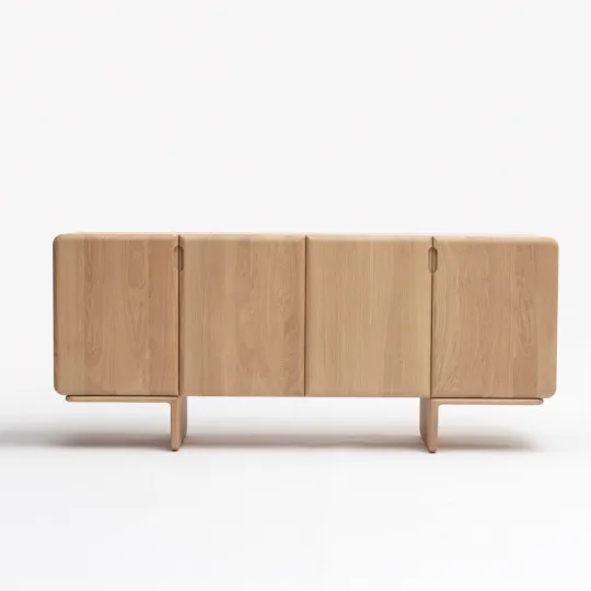 Buffet 4 portes Téhème Drugeot Manufacture chêne massif - 2 finitions