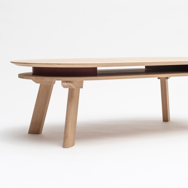 Table basse Parati Drugeot Manufacture chêne massif - 2 finitions 14 coloris