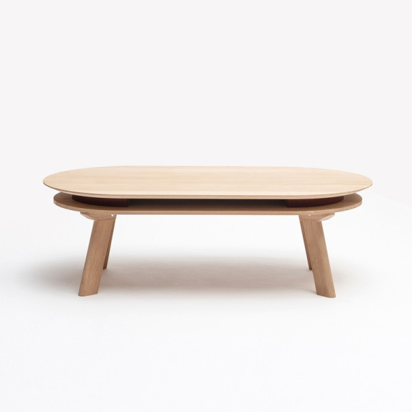 Table basse Parati Drugeot Manufacture chêne massif - 2 finitions 14 coloris