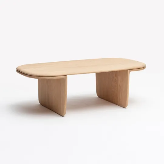 Table basse Téhème Drugeot Manufacture chêne massif - 2 finitions