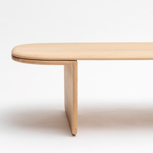 Table basse Téhème Drugeot Manufacture chêne massif - 2 finitions