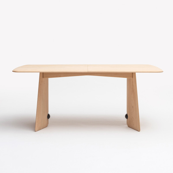 Table à manger fixe ou extensible Farfalla Drugeot Manufacture - 2 finitions 2 tailles