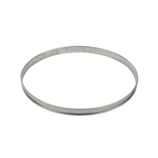 Cercle à tarte haut en inox bords roulés GOBEL - 2 tailles