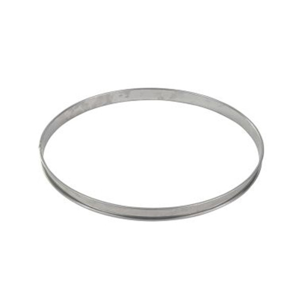Cercle à tarte haut en inox bords roulés GOBEL - 2 tailles
