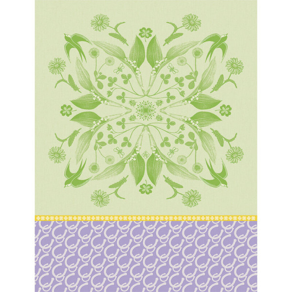Torchon Porte bonheur Le Jacquard Français en coton