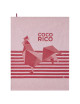 Torchon Coco-Rico Le Jacquard Français en coton - 2 coloris