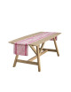 Chemin de table A l'orangerie lin Le Jacquard Français - 3 coloris 50x150cm
