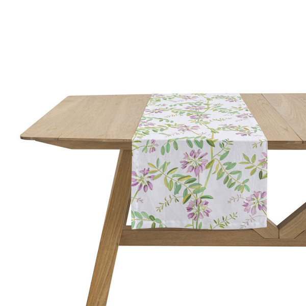 Chemin de table Pois de Senteur Le Jacquard Français coton et lin