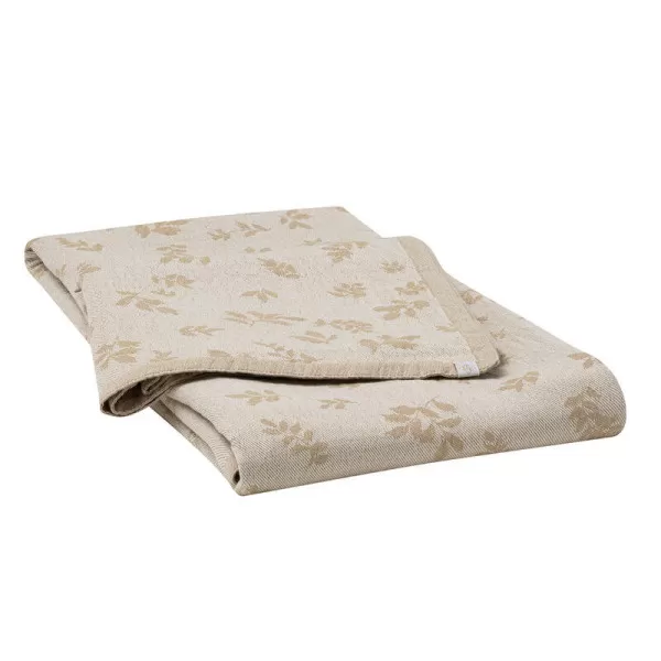 Plaid Jeté Feuillage coton Le Jacquard Français - 3 coloris