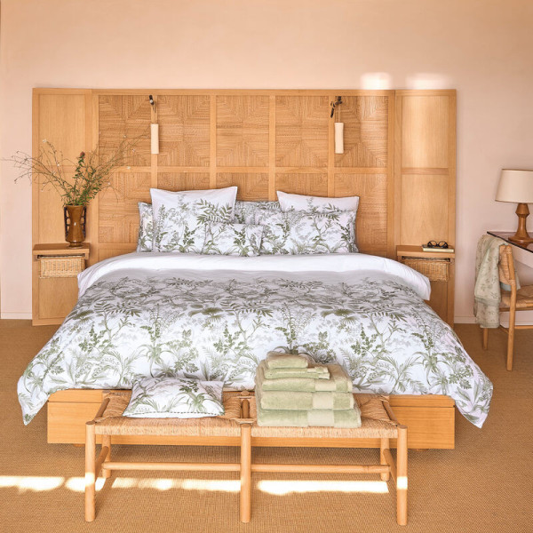 Housse de couette Jardin d'Eden Le Jacquard Français coton - 2 coloris 2 dimensions