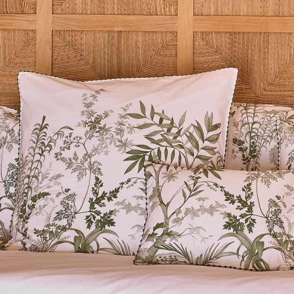 2 taies d'oreiller Jardin d'Eden Le Jacquard Français coton - 2 coloris 2 dimensions