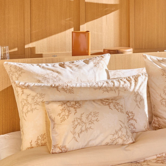 2 taies d'oreiller Champêtre Le Jacquard Français coton - 2 dimensions