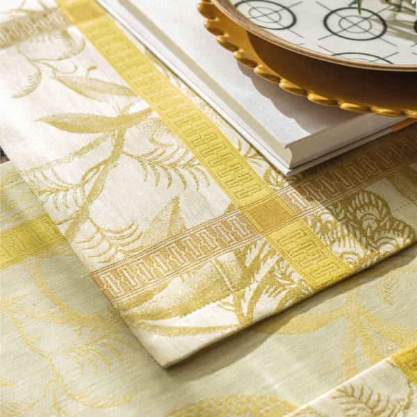 4 serviettes de table À l'orangerie lin Le Jacquard Français lin - 3 coloris