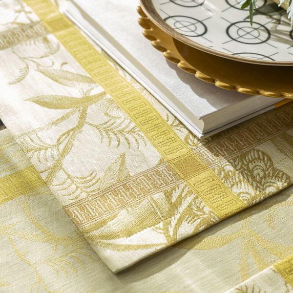 4 sets de table A l'orangerie en lin Le Jacquard Français lin - 3 coloris