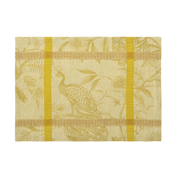 4 sets de table A l'orangerie en lin Le Jacquard Français lin - 3 coloris