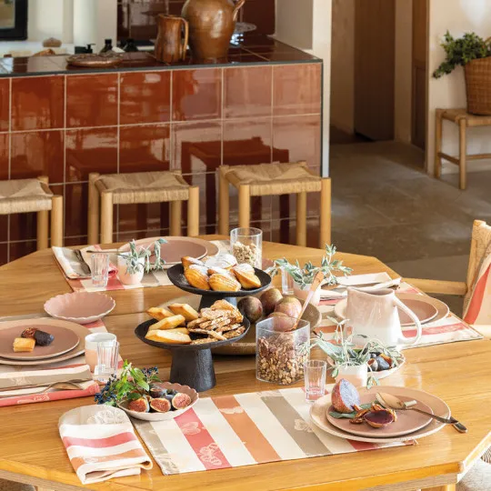 4 sets de table enduits Bal des Papillons coton Le Jacquard Français - 2 coloris