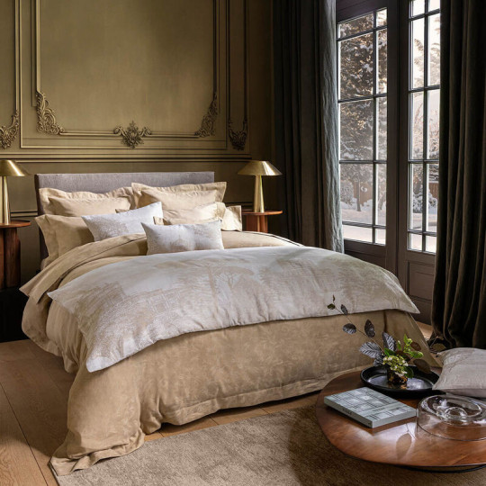 Housse de courtepointe Symphonie Le Jacquard Français coton lin