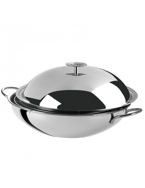 Wok en inox Cristel Casteline - 2 tailles