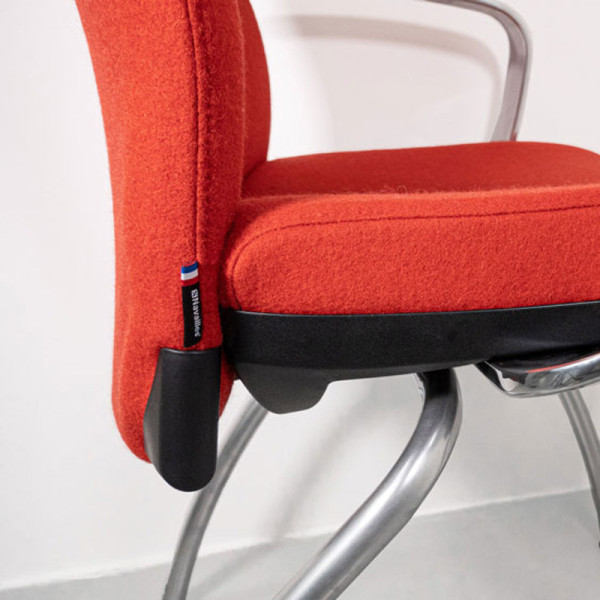 Chaise de bureau Navailles Strong Auguste 4 pieds - 17 coloris-finitions
