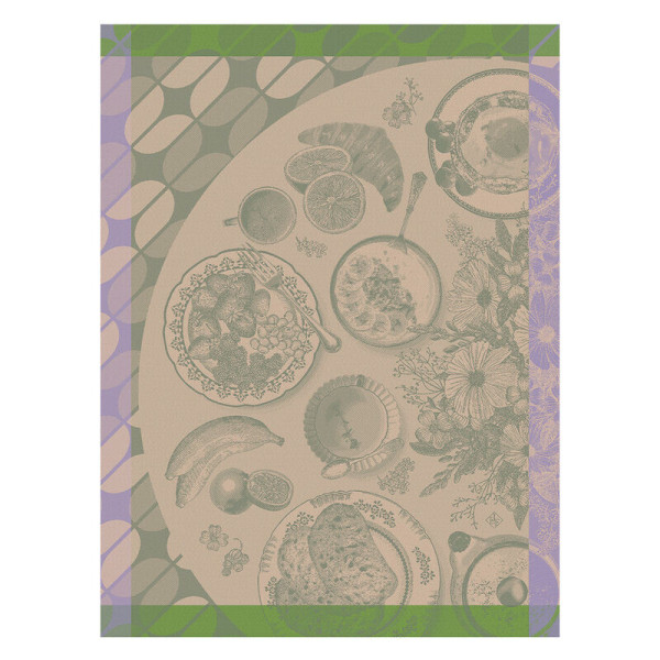 Torchon Brunch Gourmand Le Jacquard Français en coton - 3 coloris