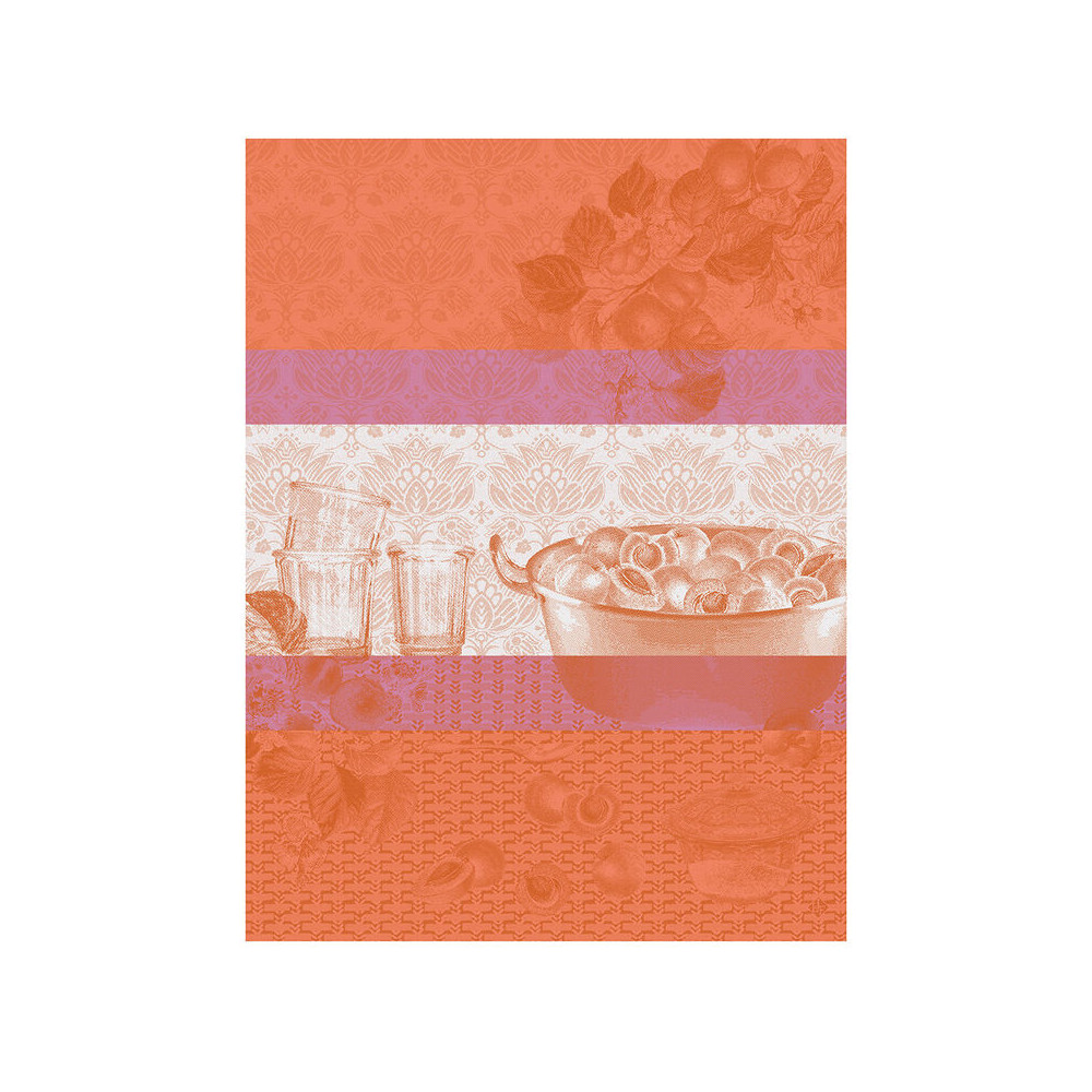 Le Jacquard Français Torchon Coton Rouge 80x60 Cm - Qualité Premium