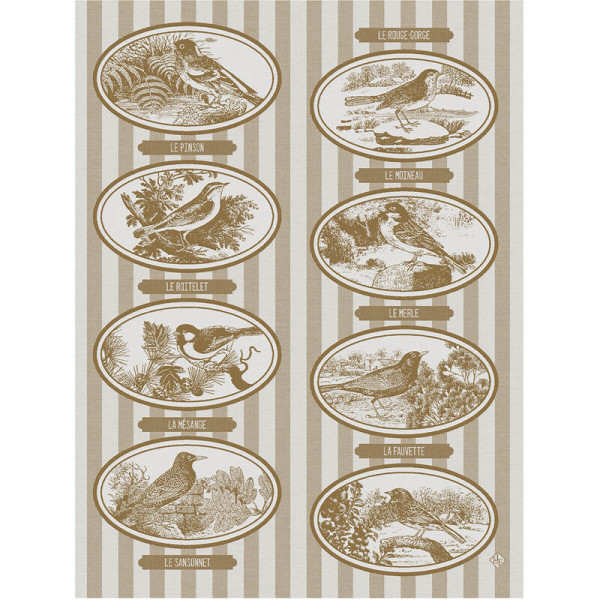 Torchon Mélodies Le Jacquard Français en coton - 3 coloris