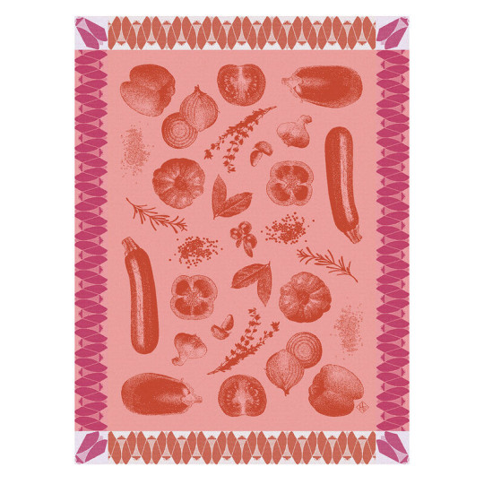 Torchon Ratatouille Le Jacquard Français en coton - 3 coloris