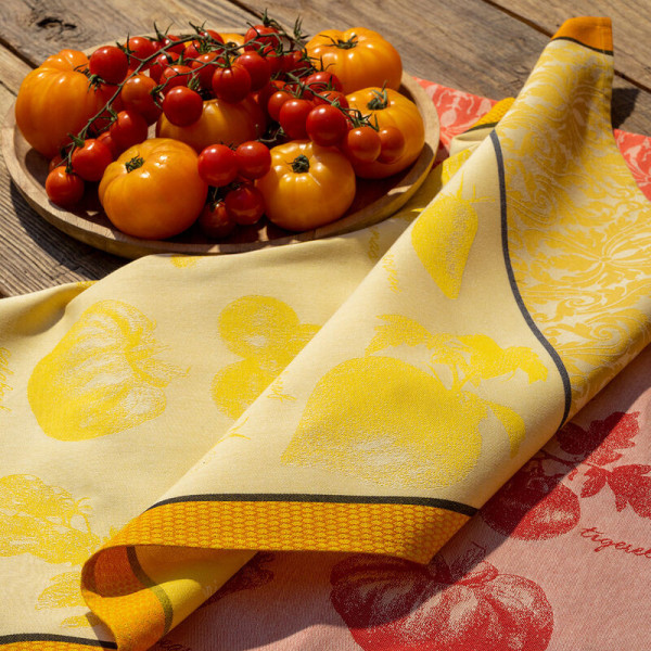 Torchon Tomates Le Jacquard Français en coton - 3 coloris