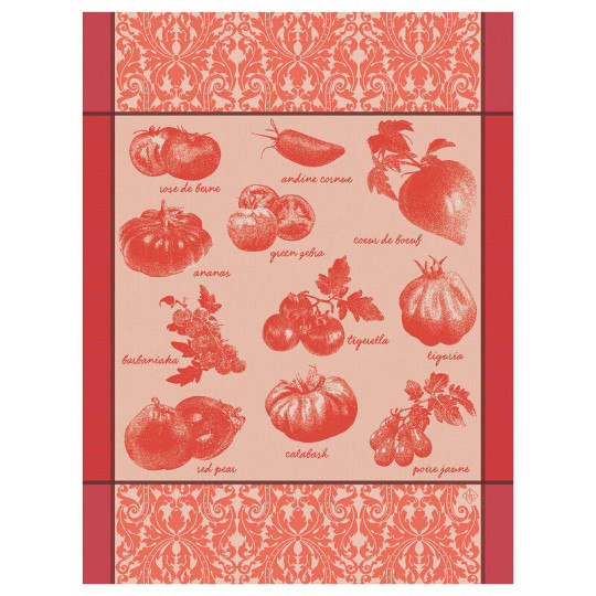 Torchon Tomates Le Jacquard Français en coton - 3 coloris