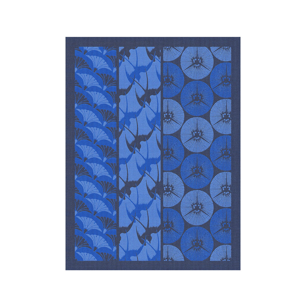Torchon Le Jacquard Français Moorea Algue - 60x80 Cm - 100% Coton - Linge De Cuisine Haut De Gamme