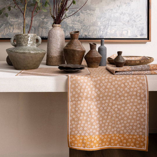 Chemin de table Wagara Le Jacquard Français en coton - 3 coloris