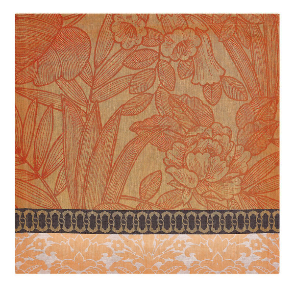 4 serviettes de table Escapade Tropicale Le Jacquard Français lin - 3 coloris