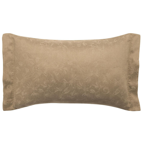 2 taies d'oreiller Arabesque sépia Le Jacquard Français coton - 2 dimensions