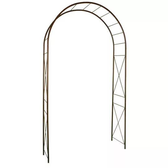 Arche de jardin Louis Moulin Losange fer vieilli en acier