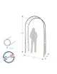 Arche de jardin Louis Moulin Losange fer vieilli en acier
