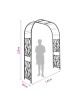 Arche de jardin Louis Moulin Décor Végétal premium en acier