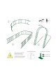 Arche de jardin Louis Moulin Treillage fer vieilli en acier
