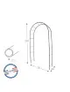 Arche de jardin Louis Moulin Ronde Basics noir brillant en acier