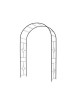 Arche de jardin Louis Moulin Vitrail Basics en acier