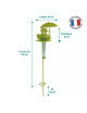 Pluviomètre Grenouille à piquer Louis Moulin vert anis