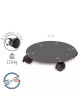 Roule plante Louis Moulin design anthracite rond en acier 50cm