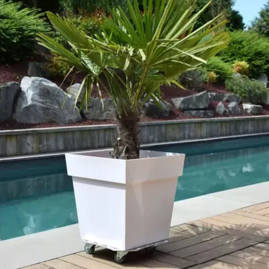 Roule plante Louis Moulin en alu grand carré 34x34cm