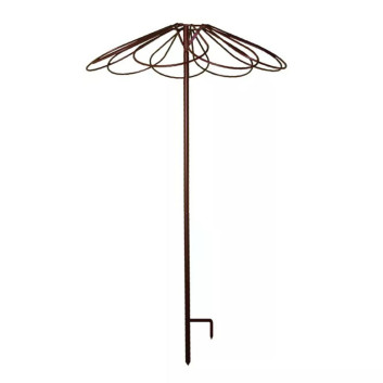 Tuteur parapluie Louis Moulin 9 pétales en métal - fer vieilli