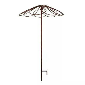 Tuteur parapluie Louis Moulin 9 pétales en métal - fer vieilli