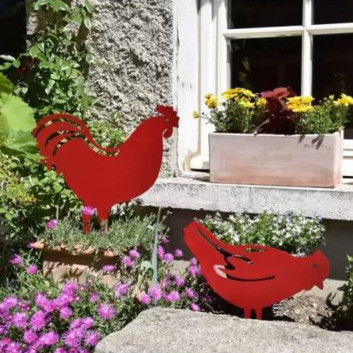 Figurine à piquer Louis Moulin décoration jardin en acier - 6 modèles