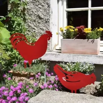 Figurine à piquer Louis Moulin décoration jardin en acier - 6 modèles