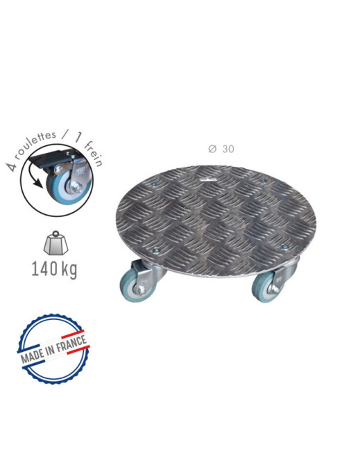 Roule plante Louis Moulin rond en alu - 3 tailles