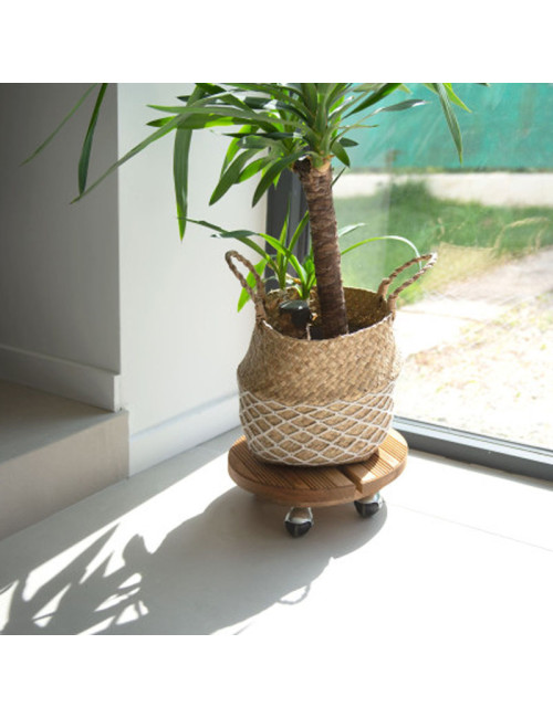 Roule plante rond en bois Louis Moulin 30 cm - 2 coloris