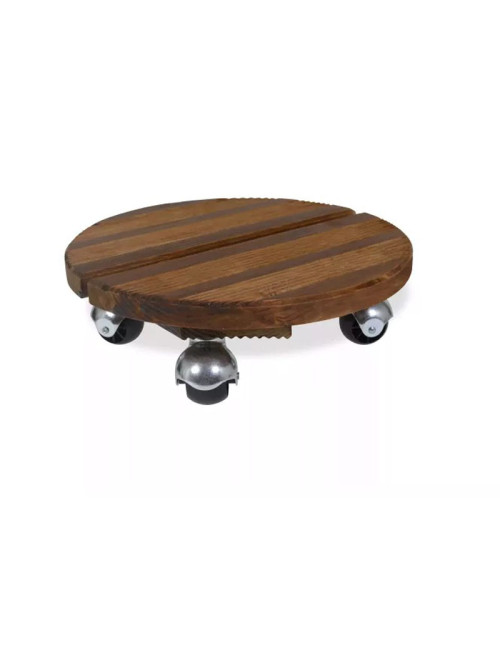 Roule plante rond en bois Louis Moulin 30 cm - 2 coloris