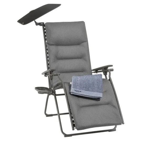 Ensemble Fauteuil relax LAFUMA MOBILIER Evolution Becomfort et accessoires
